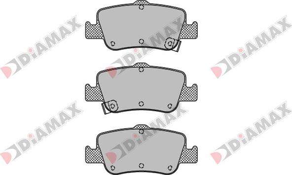 Diamax N09571 - Kit pastiglie freno, Freno a disco autozon.pro