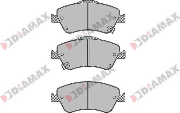 Diamax N09572 - Kit pastiglie freno, Freno a disco autozon.pro