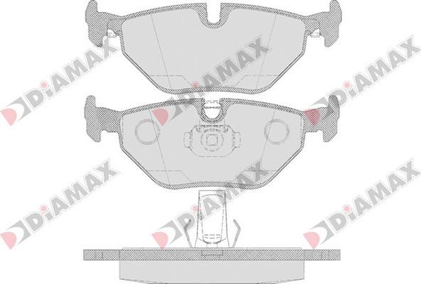 Diamax N09691 - Kit pastiglie freno, Freno a disco autozon.pro