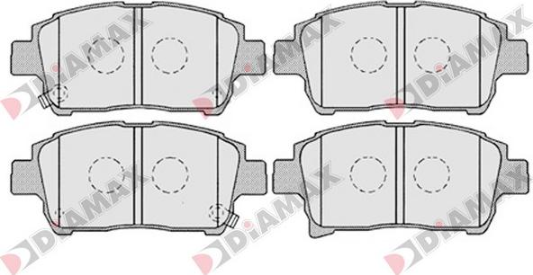 Diamax N09697 - Kit pastiglie freno, Freno a disco autozon.pro