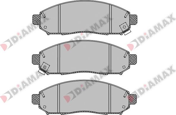 Diamax N09643 - Kit pastiglie freno, Freno a disco autozon.pro