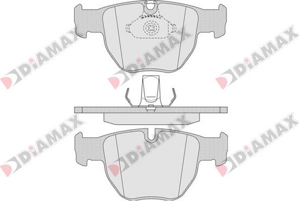 Diamax N09642 - Kit pastiglie freno, Freno a disco autozon.pro