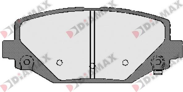 Diamax N09659 - Kit pastiglie freno, Freno a disco autozon.pro