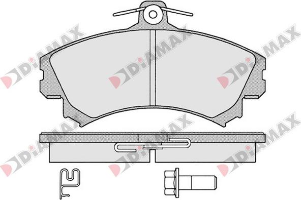 Diamax N09654 - Kit pastiglie freno, Freno a disco autozon.pro