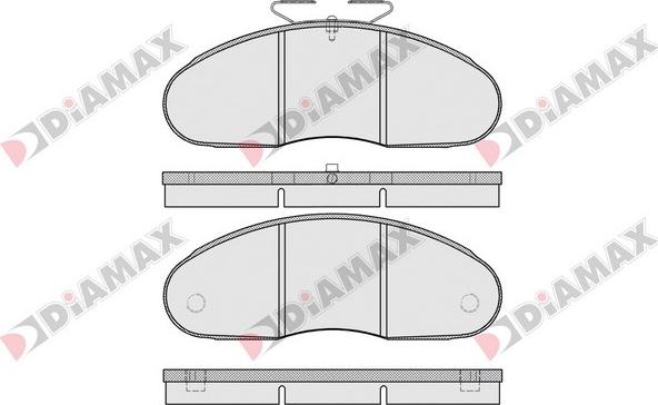 Diamax N09653 - Kit pastiglie freno, Freno a disco autozon.pro