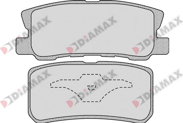 Diamax N09652 - Kit pastiglie freno, Freno a disco autozon.pro