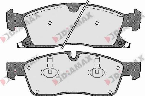 Diamax N09661 - Kit pastiglie freno, Freno a disco autozon.pro