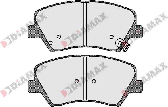 Diamax N09605 - Kit pastiglie freno, Freno a disco autozon.pro