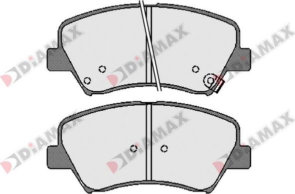 Diamax N09608 - Kit pastiglie freno, Freno a disco autozon.pro