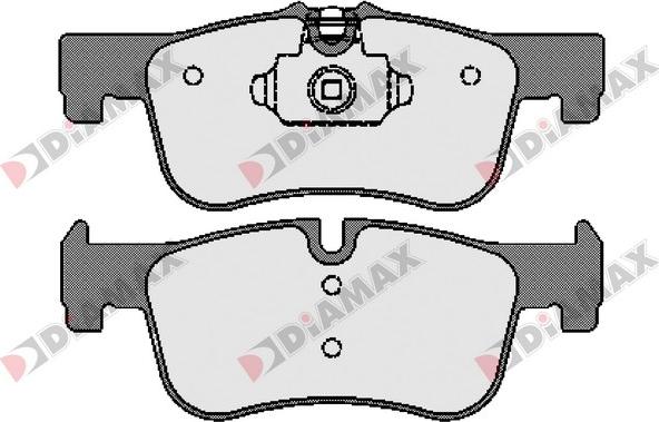 Diamax N09607 - Kit pastiglie freno, Freno a disco autozon.pro