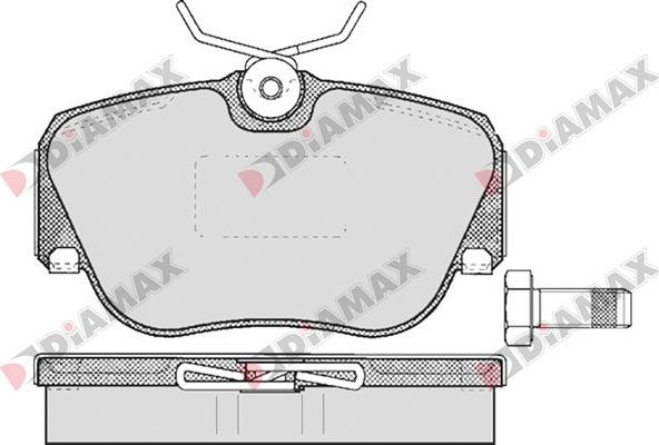 Diamax N09619 - Kit pastiglie freno, Freno a disco autozon.pro