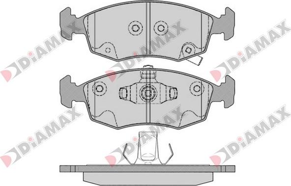 Diamax N09615 - Kit pastiglie freno, Freno a disco autozon.pro