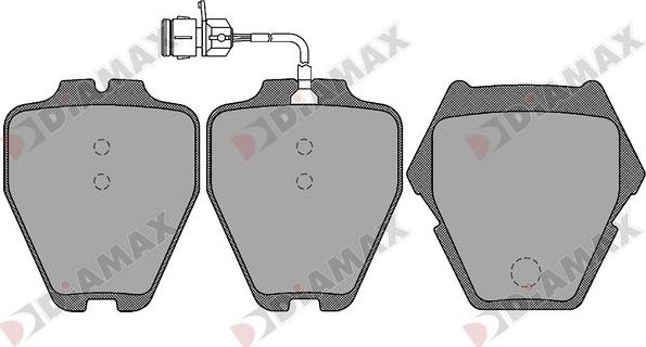 Diamax N09616 - Kit pastiglie freno, Freno a disco autozon.pro