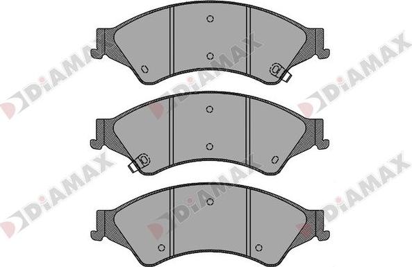 Diamax N09618 - Kit pastiglie freno, Freno a disco autozon.pro