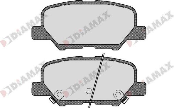 Diamax N09685 - Kit pastiglie freno, Freno a disco autozon.pro