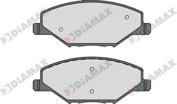 Diamax N09681 - Kit pastiglie freno, Freno a disco autozon.pro