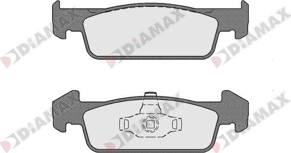 Diamax N09682 - Kit pastiglie freno, Freno a disco autozon.pro