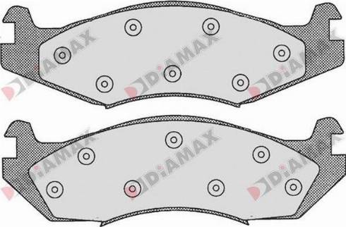 Diamax N09638 - Kit pastiglie freno, Freno a disco autozon.pro