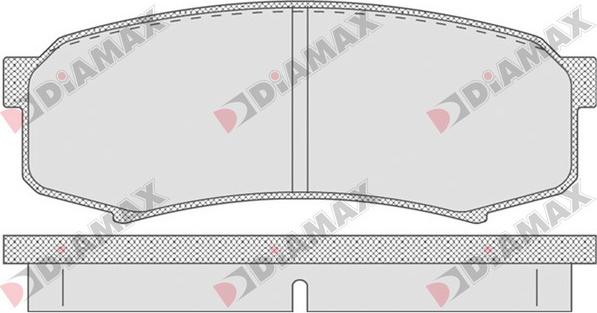 Diamax N09624 - Kit pastiglie freno, Freno a disco autozon.pro