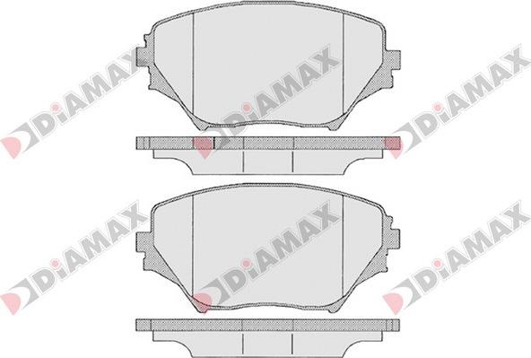 Diamax N09625 - Kit pastiglie freno, Freno a disco autozon.pro