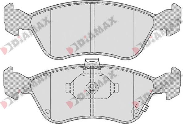 Diamax N09620 - Kit pastiglie freno, Freno a disco autozon.pro