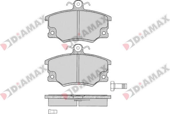 Diamax N09628 - Kit pastiglie freno, Freno a disco autozon.pro