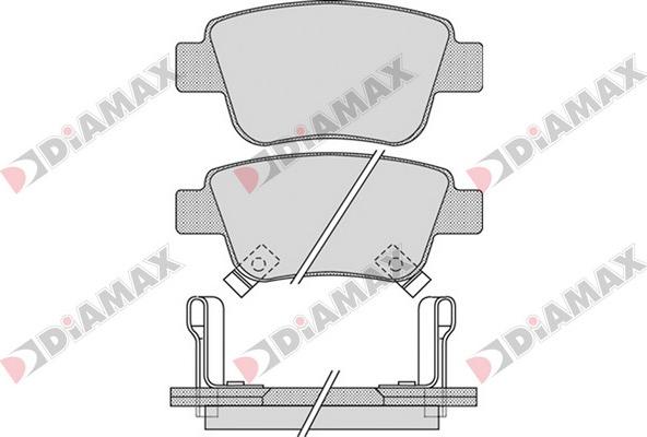 Diamax N09622 - Kit pastiglie freno, Freno a disco autozon.pro