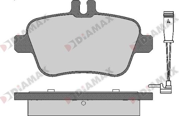 Diamax N09672A - Kit pastiglie freno, Freno a disco autozon.pro