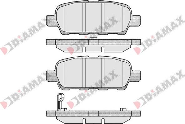 Diamax N09099 - Kit pastiglie freno, Freno a disco autozon.pro