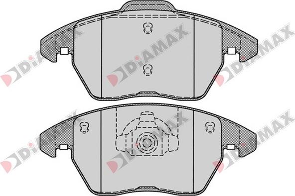 Diamax N09094 - Kit pastiglie freno, Freno a disco autozon.pro