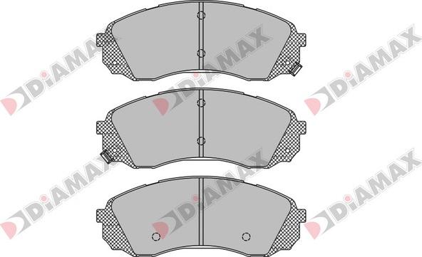 Diamax N09090 - Kit pastiglie freno, Freno a disco autozon.pro