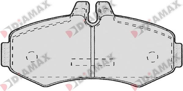 Diamax N09091 - Kit pastiglie freno, Freno a disco autozon.pro