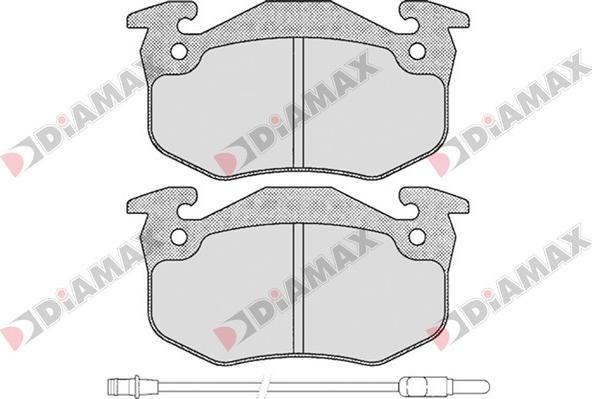 Diamax N09093 - Kit pastiglie freno, Freno a disco autozon.pro