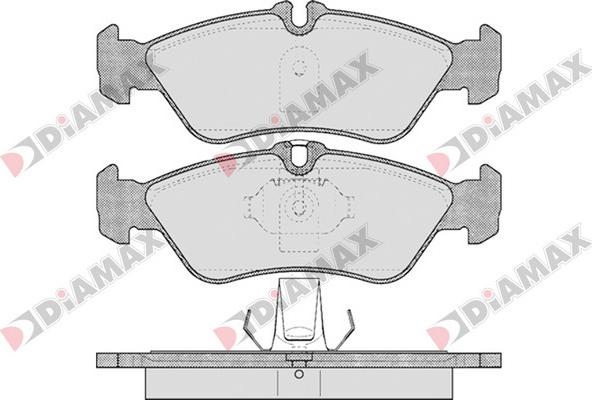 Diamax N09097 - Kit pastiglie freno, Freno a disco autozon.pro