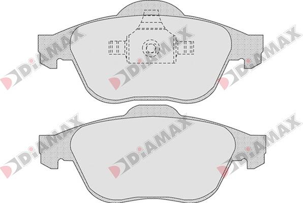 Diamax N09040 - Kit pastiglie freno, Freno a disco autozon.pro