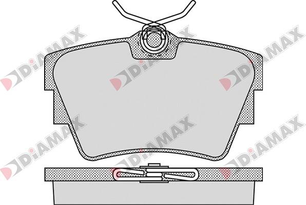 Diamax N09043 - Kit pastiglie freno, Freno a disco autozon.pro