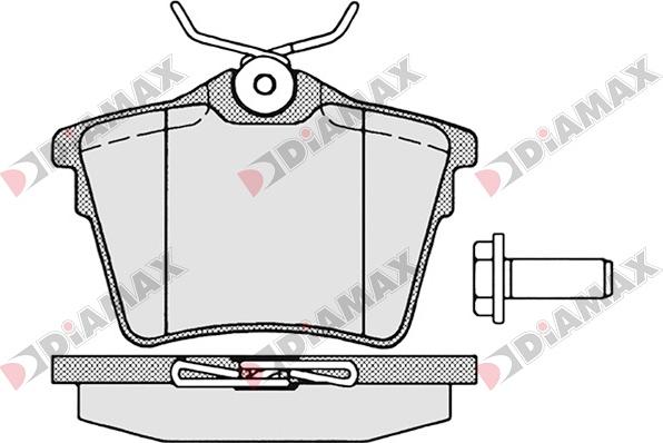 Diamax N09042 - Kit pastiglie freno, Freno a disco autozon.pro