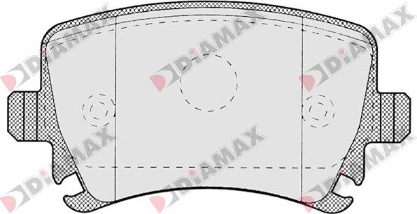 Diamax N09059 - Kit pastiglie freno, Freno a disco autozon.pro