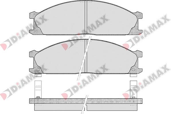 Diamax N09050 - Kit pastiglie freno, Freno a disco autozon.pro