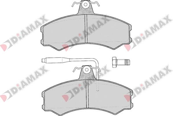 Diamax N09051 - Kit pastiglie freno, Freno a disco autozon.pro