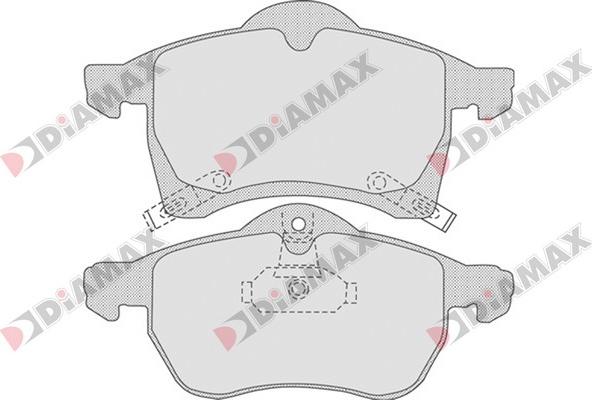 Diamax N09069 - Kit pastiglie freno, Freno a disco autozon.pro