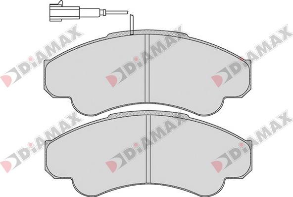 Diamax N09064 - Kit pastiglie freno, Freno a disco autozon.pro