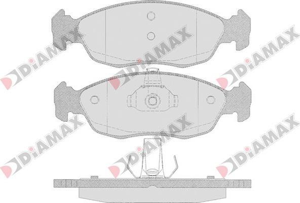 Diamax N09066 - Kit pastiglie freno, Freno a disco autozon.pro