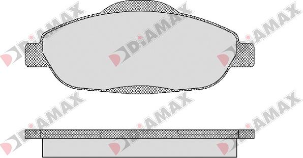 Diamax N09061 - Kit pastiglie freno, Freno a disco autozon.pro