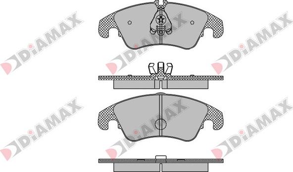 Diamax N09068 - Kit pastiglie freno, Freno a disco autozon.pro