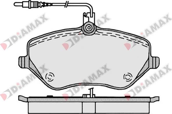 Diamax N09062 - Kit pastiglie freno, Freno a disco autozon.pro