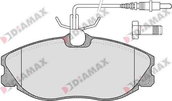 Diamax N09005 - Kit pastiglie freno, Freno a disco autozon.pro