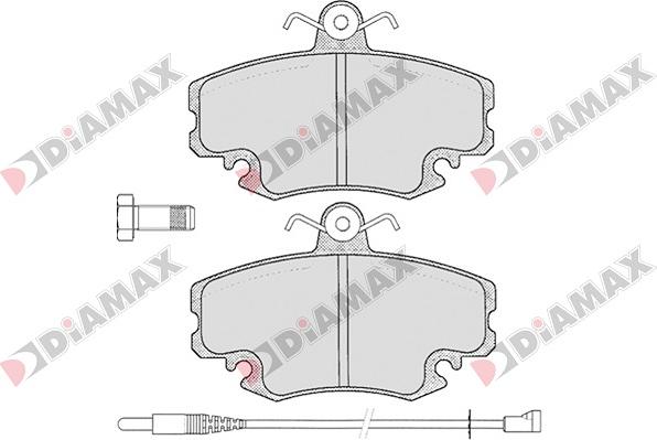 Diamax N09001 - Kit pastiglie freno, Freno a disco autozon.pro