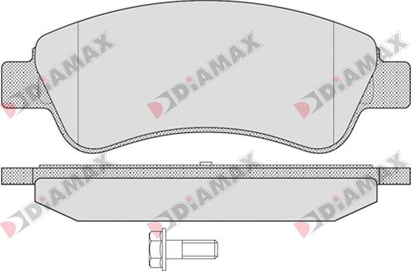 Diamax N09003 - Kit pastiglie freno, Freno a disco autozon.pro