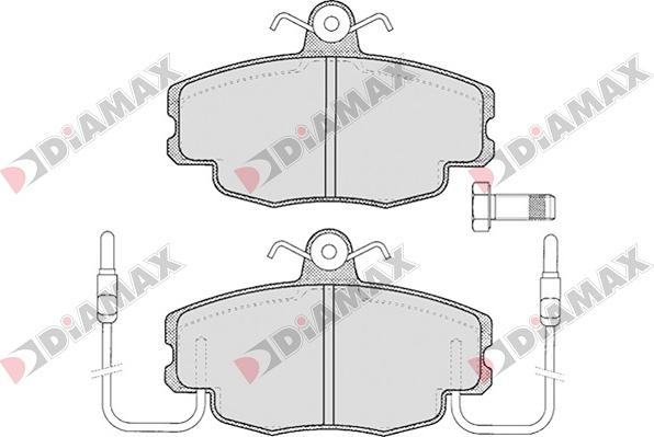 Diamax N09010 - Kit pastiglie freno, Freno a disco autozon.pro